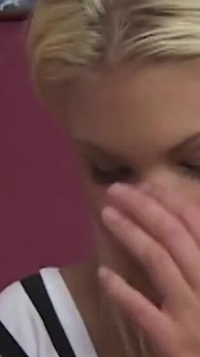 A Lesbian with a Mohawk Picks up a Blonde and Bangs Her on the Sofa