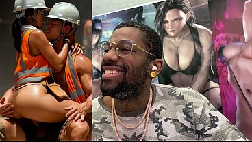 Tight Juicy Bald Pussy Female Construction Worker Fucking Her Co-Workers, AI Generated