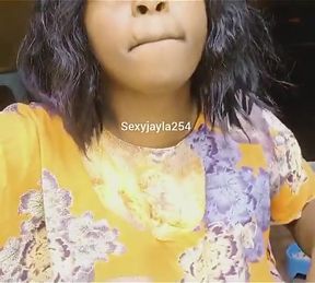 Sensual Masturbation and Cumshot From an African Crossdresser