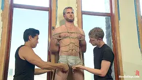 Hairy Dude Gets His Uncut Cock Edged