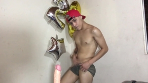 BarebackLatinoz: Solo young stroking in the underwear