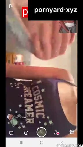 Webcam teen gets caught on cam while reacting to homemade content