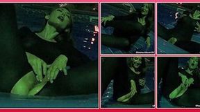 Kendra James Wet Black Body Stocking Masturbation WMV 1280x720
