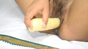 Creamy Cone Deep Inside My Pussy - Intense Food Insertion Play