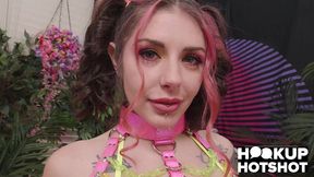 petite brenna mckenna gets fucked in the throat & pussy by nade nasty!