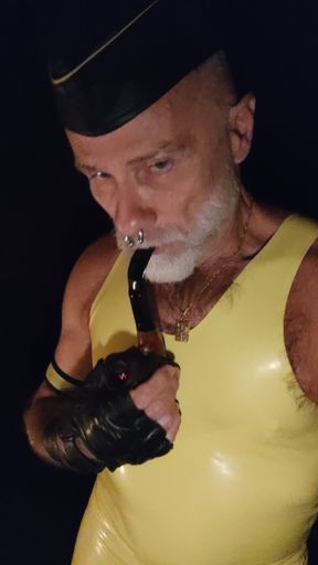 Dad in yellow mood today