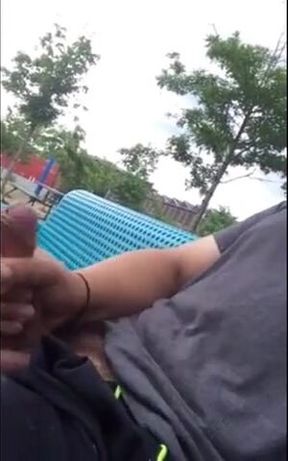 Public Masturbation Caught on Tape