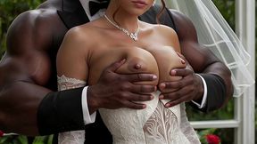 ruby dream — garden wedding ceremony [ai generated] interracial gangbang, rimjob, rimming, bbc