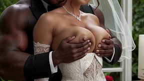 ruby dream — garden wedding ceremony [ai generated] interracial gangbang, rimjob, rimming, bbc
