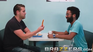 Brazzers - Jenna Sativa and Riley Nixon have sex in the school cafitiria