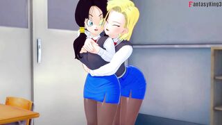 Android 18 and Videl lesbian sex 2 Dragon Ball Zex 4 Watch the full 1hr movie Patreon: Fantasyking3