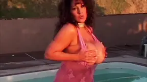 Busty MILF's jugs get covered in hot, creamy goo