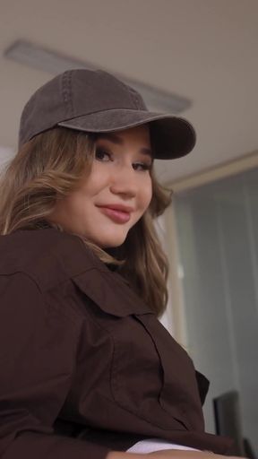 Naughty ass toy play with Amalia Davis caught in blatant lie   Clip 1