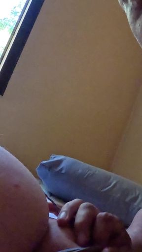 Relaxing and Cumming on Her Perfect Ass Cheeks