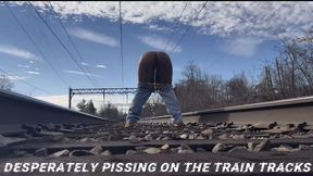 Desperately Pissing On The Train Tracks