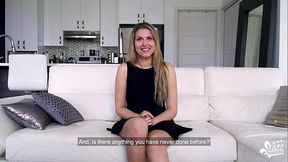 Amateur GF sucks cock and shows big tits