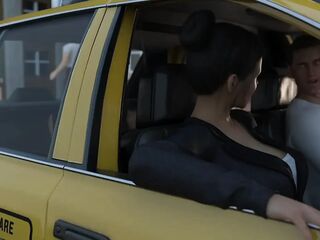 Wife Having Enjoyment With Stranger Infront Of Cuckold Spouse In Taxi