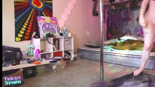 Cute Nymph Strip Teases and Twerks