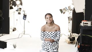 Zazie Beetz interview inside goddess dress