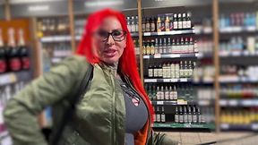 Hot shopper gets her pussy drilled raw in the middle of a wild, unplanned fuck session at the mall