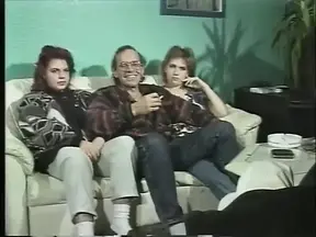 Busty German teen gets wild in 4some