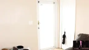 Hot brunette Michelle screams as Brian's big dick fucks her tight hole