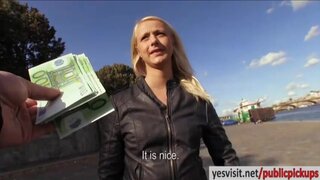 Cute Czech slut Tonya nailed in public