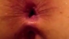 Husband Fucks Wife's Ass Raw and Dumps a Fat Creampie Inside Her Shitter