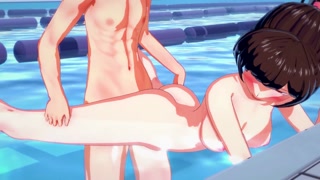 Chizuru Ichinose gets fucked inside a pool (Rent A Girlfriend Hentai)