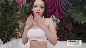 tiny brunette selina imai begs to get fucked by bryan gozzling!