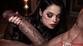 i pinned this pale vampire and fucked her pussy deep, making her moan [ai]