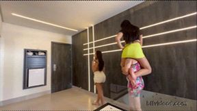Goddesses Morgana And Patrice Hill Take Leashed Bitch For A Ride I