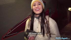 Sexy Brunette Rides a Big Fat Dick