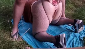 Slut Gets Her Ass Fisted Hard in the Forest