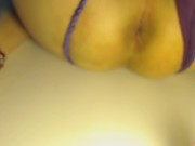 Cyber Goth Anal Insertion Rainbow Ball Self Bondage Sissy Bimbo Brandynette