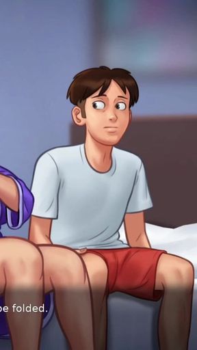 Epic moment from &quot;Naughty Dude Hits The Spot With His Hot Sexy Landlady MILF During Sensual Massage -  Summertime Saga 05&quot;