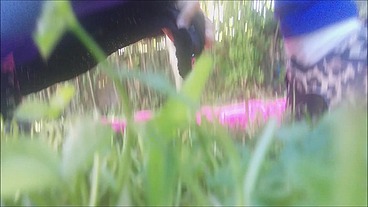 OUTDOOR PEE INCIDENT DURING STRECHING SESSION!
