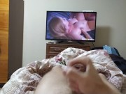 POV jerking off and cumming on porn star Kianna Dior