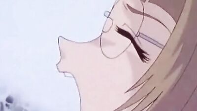 Sensual teen gets her tight pussy licked by her senpai in this cartoon hentai