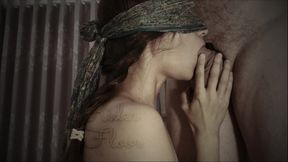 Bondage Blowjob Edging for chastity slave