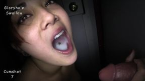 18yo asian mix hottie didnt have any issue gobbling all the cum down 1st visit