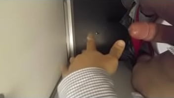 MASTURBATE IN A AIR PLANE TOILET