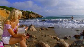 pussy-hungry castaway meets a blonde and fucks her mouth, pussy, and ass, cumming on her face!