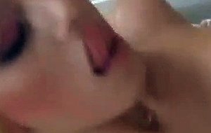 Amateur hardcore with blonde on a bed
