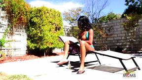 Lady prefers ebony stud over sunbathing