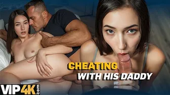 Hot brunette Britney Dutch cheats with daddy Renato for a wild orgasm