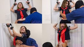 Saryuu Usui - SOFTCORE TICKLING Japanese beauty in school uniform cosplay tied to the door (MF TICKLING) (Saryuu’s TICKLING part3) TIC-258-3 - 1080p