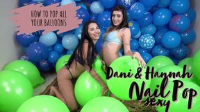 Nail Pop Green Balloons by Dani & Hannah - 4K