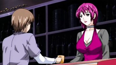 Stepson gets off on MILF's panties while he jerks off in hentai porn