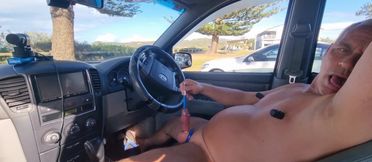 Naked in the Car
